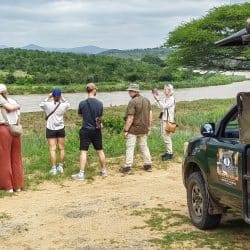 clients at view point on half day big 5 hluhluwe park safari
